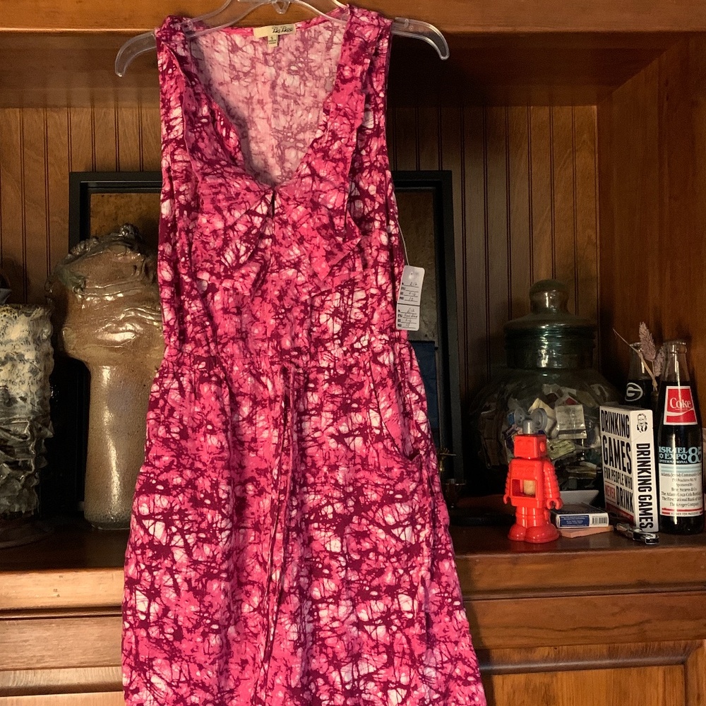 Be bop bow v neck‎ tie waist mini. NWT